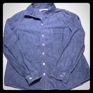 Denim button down